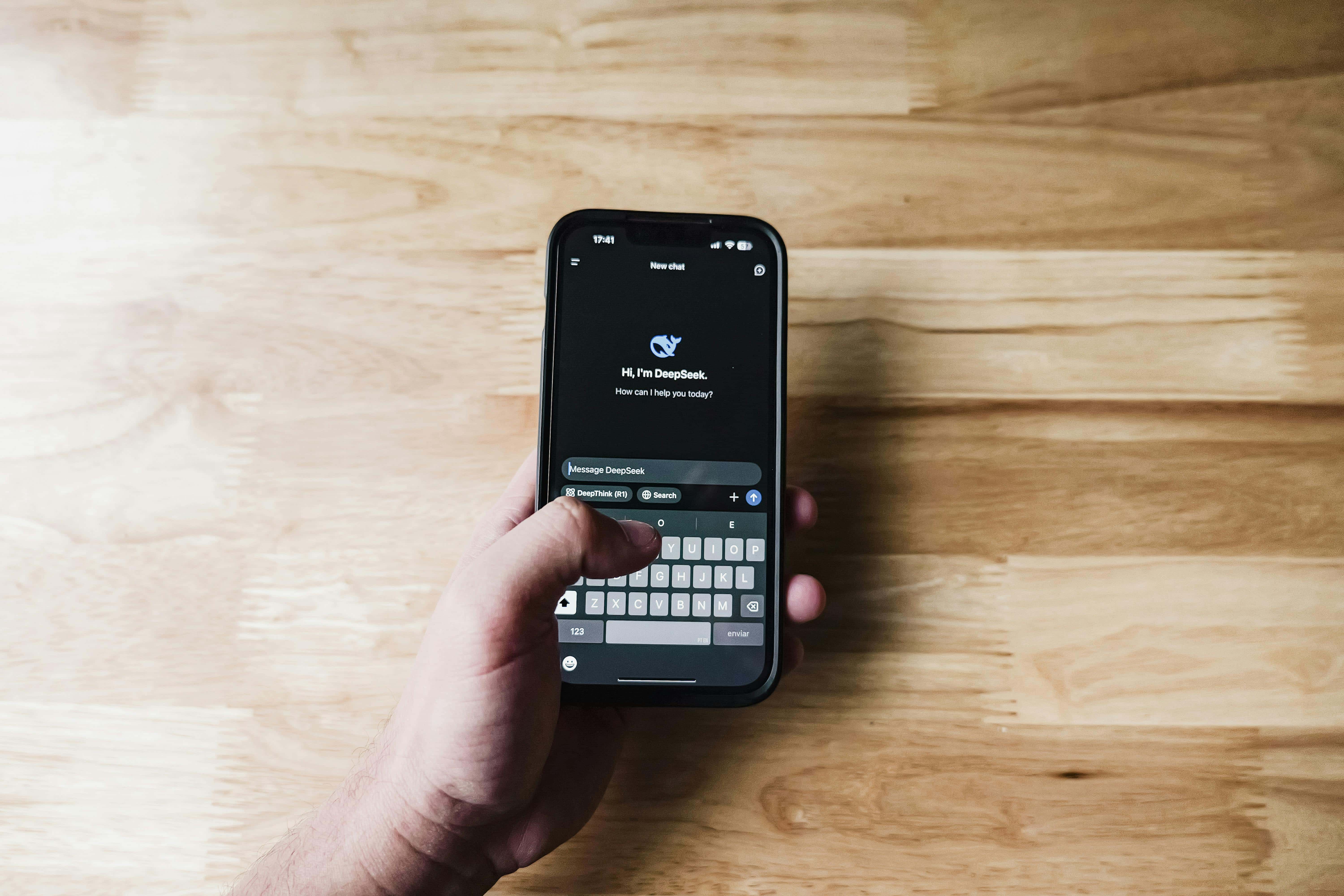 AI assistant chatbot on smartphone helping real estate agent - real estate software AI assistant chatbot on smartphone helping real estate agent - real estate software