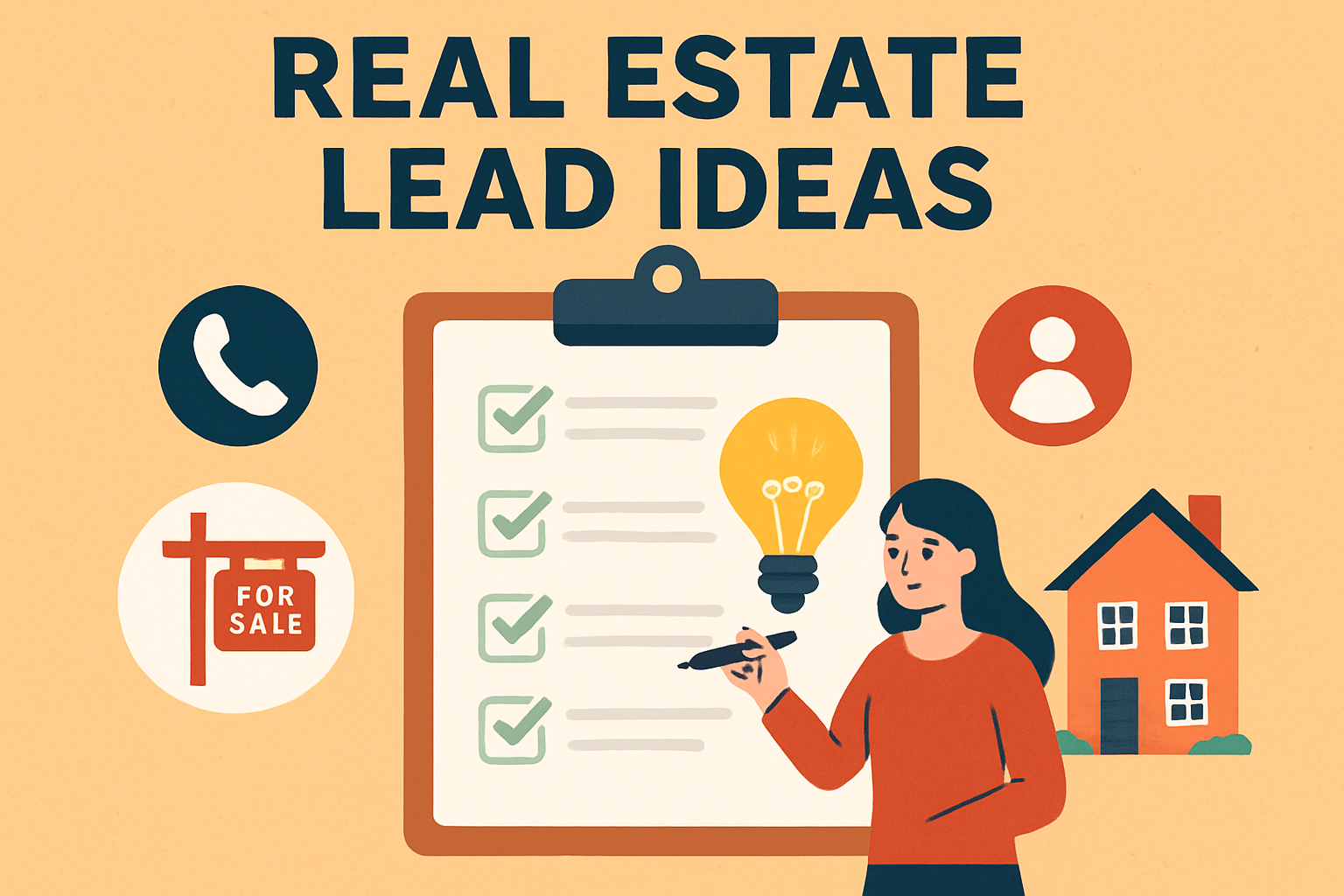 Real estate agent filming a live video walkthrough of a property - real estate lead ideas
