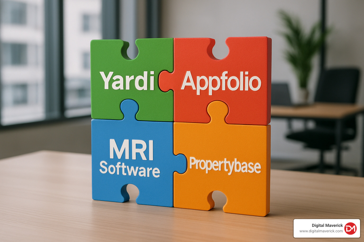 Puzzle pieces showing integrated real estate software applications - real estate software Puzzle pieces showing integrated real estate software applications - real estate software